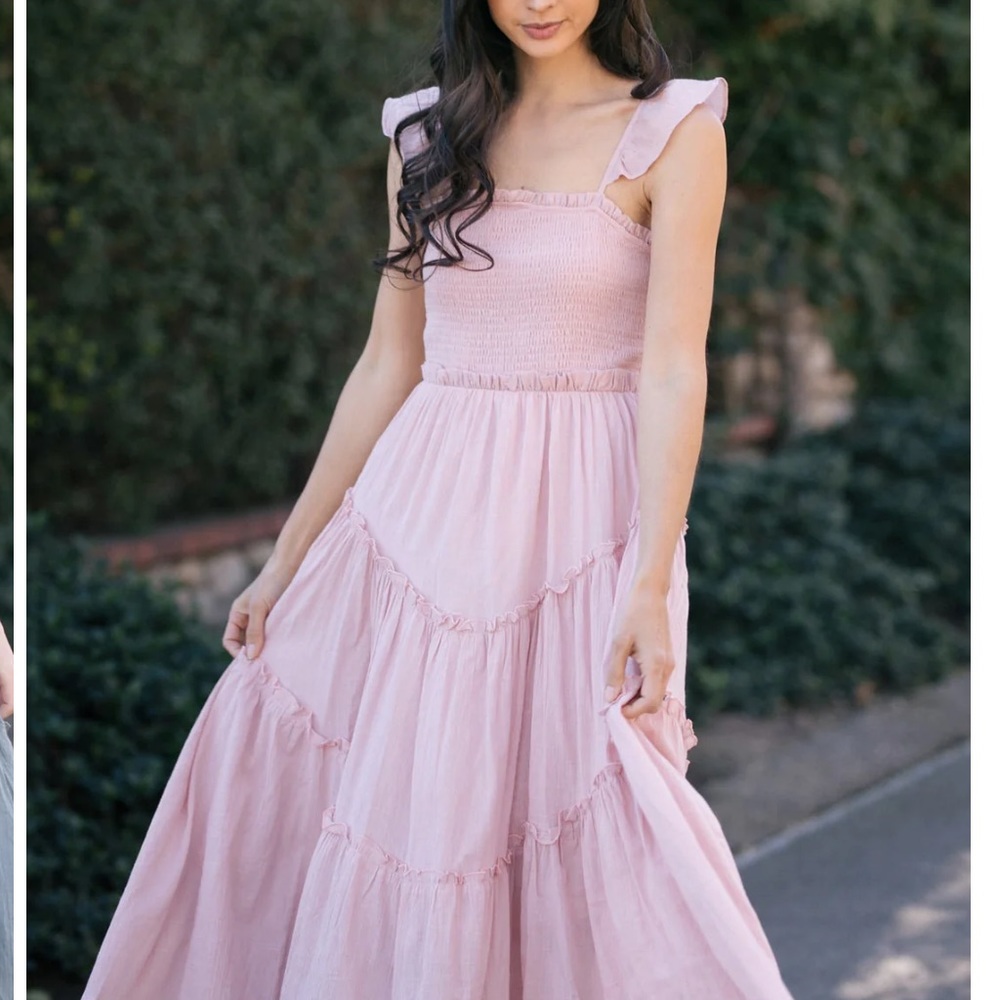 Morning Lavender Violetta Ruffled Cami Dress